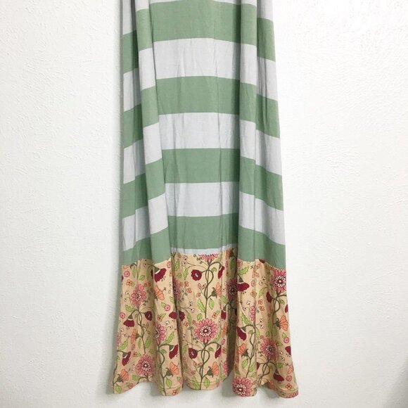 MATILDA JANE Seaside Afternoon Maxi Striped Floral Belted Dress Size Medium - Picture 12 of 14